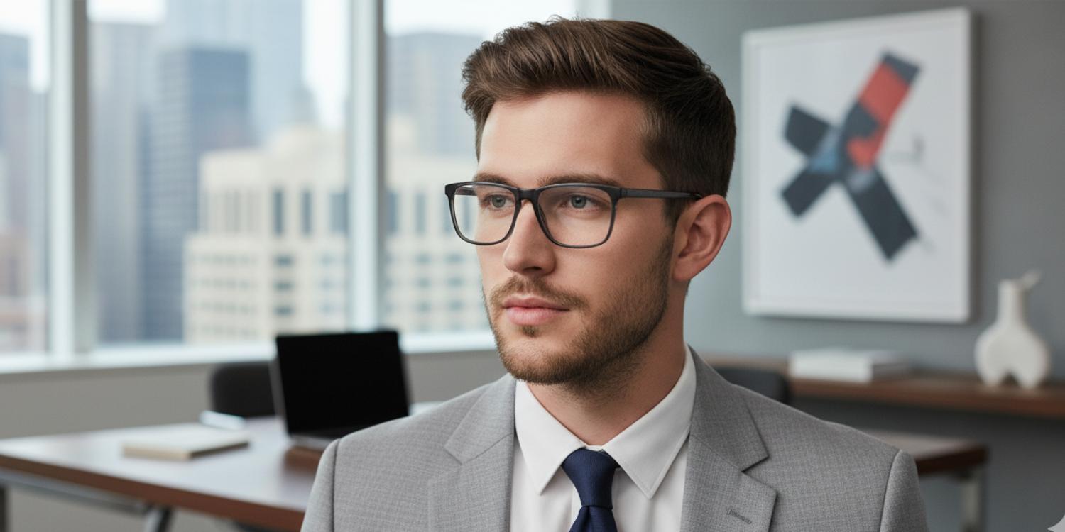 Full Rim Rectangle Classic Eyeglasses CH A 10338