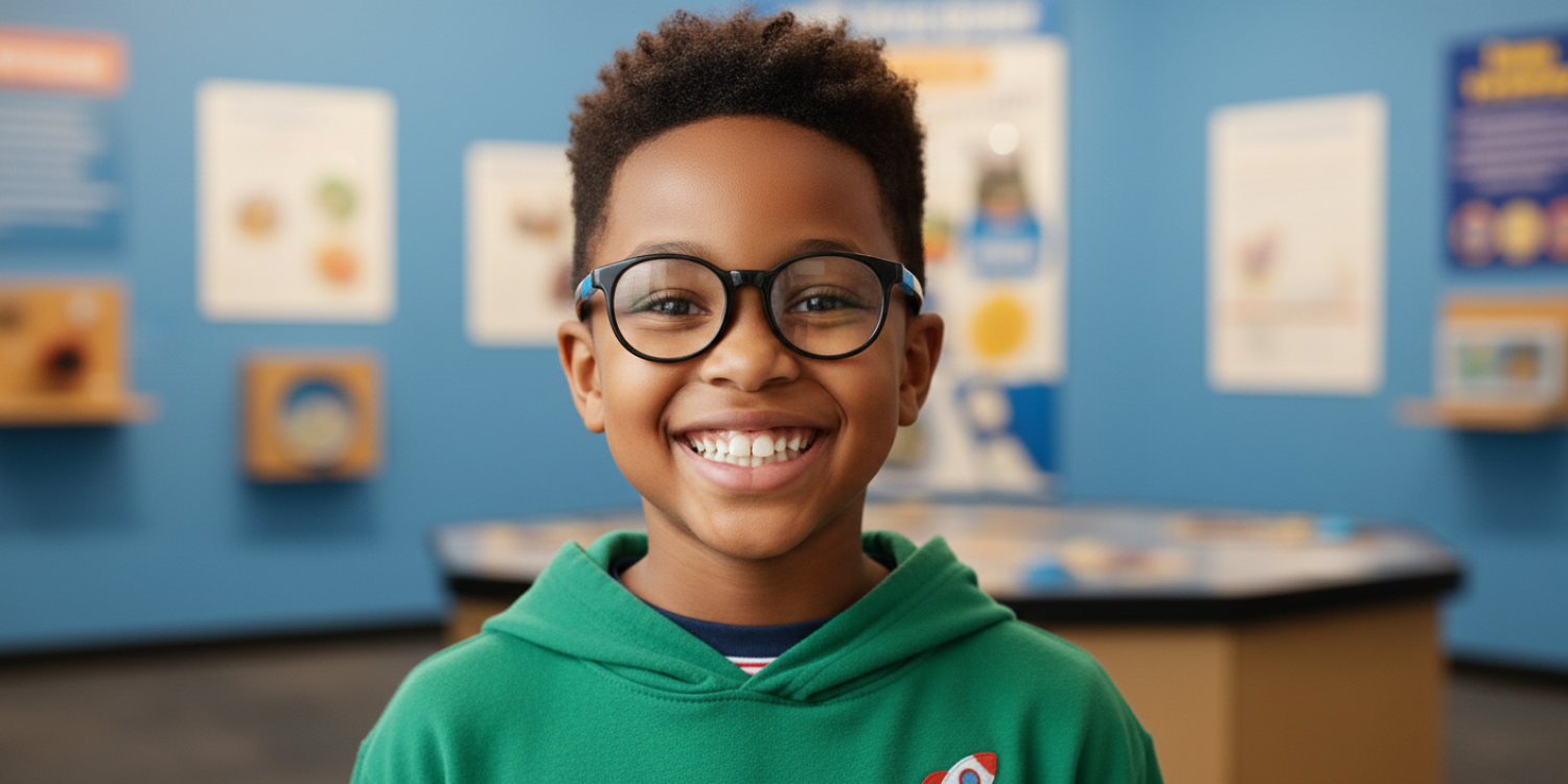 Full Rim Round Magneto Classic Kids Eyeglasses CS002