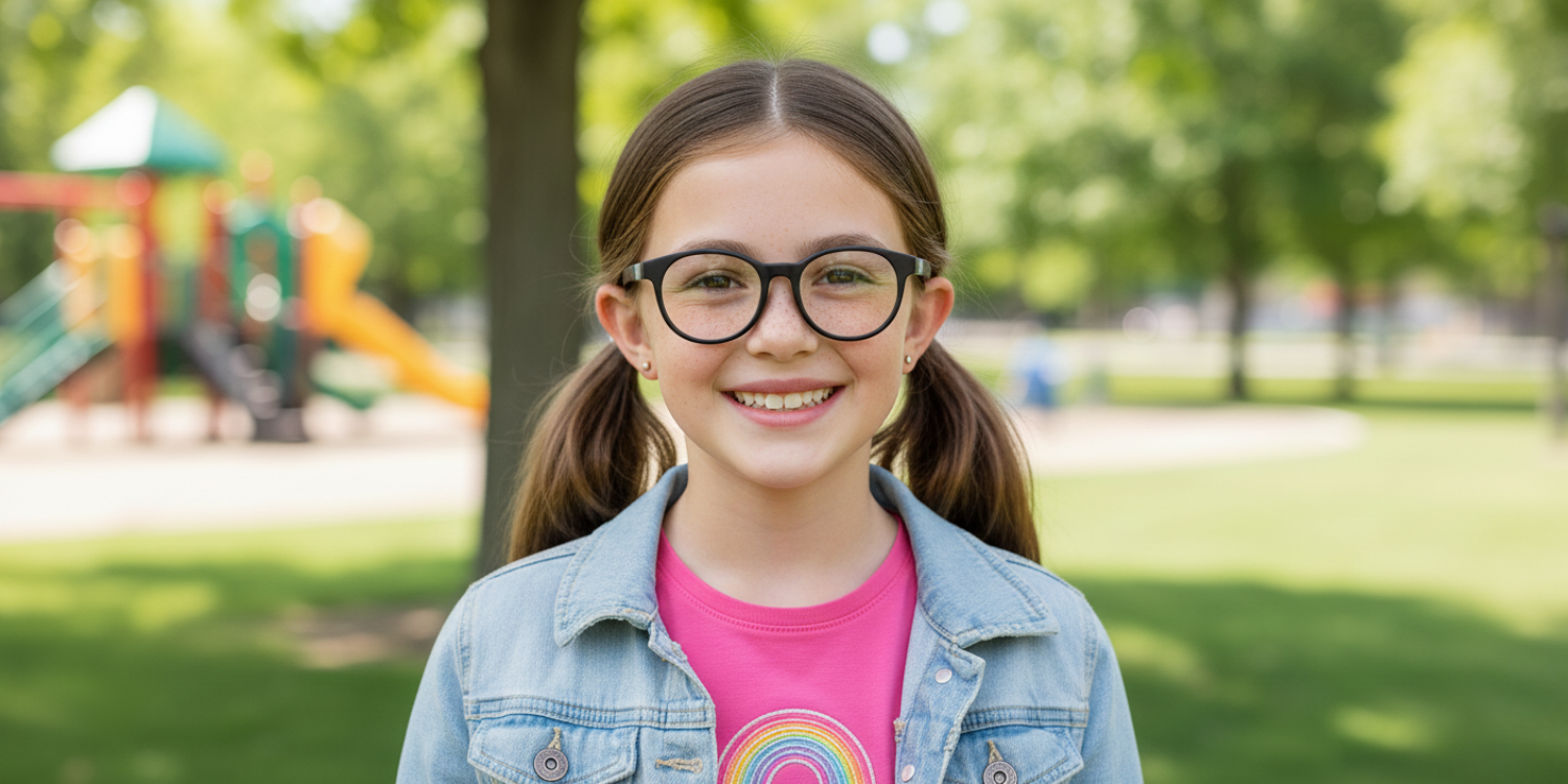 Full Rim Round Magneto Classic Kids Eyeglasses CS002
