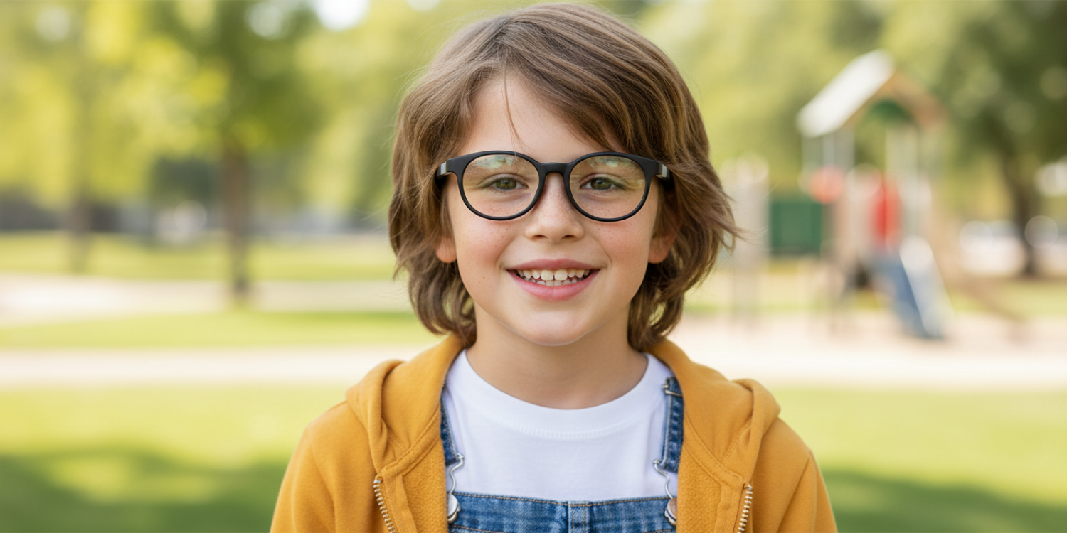 Full Rim Round Magneto Classic Kids Eyeglasses CS002