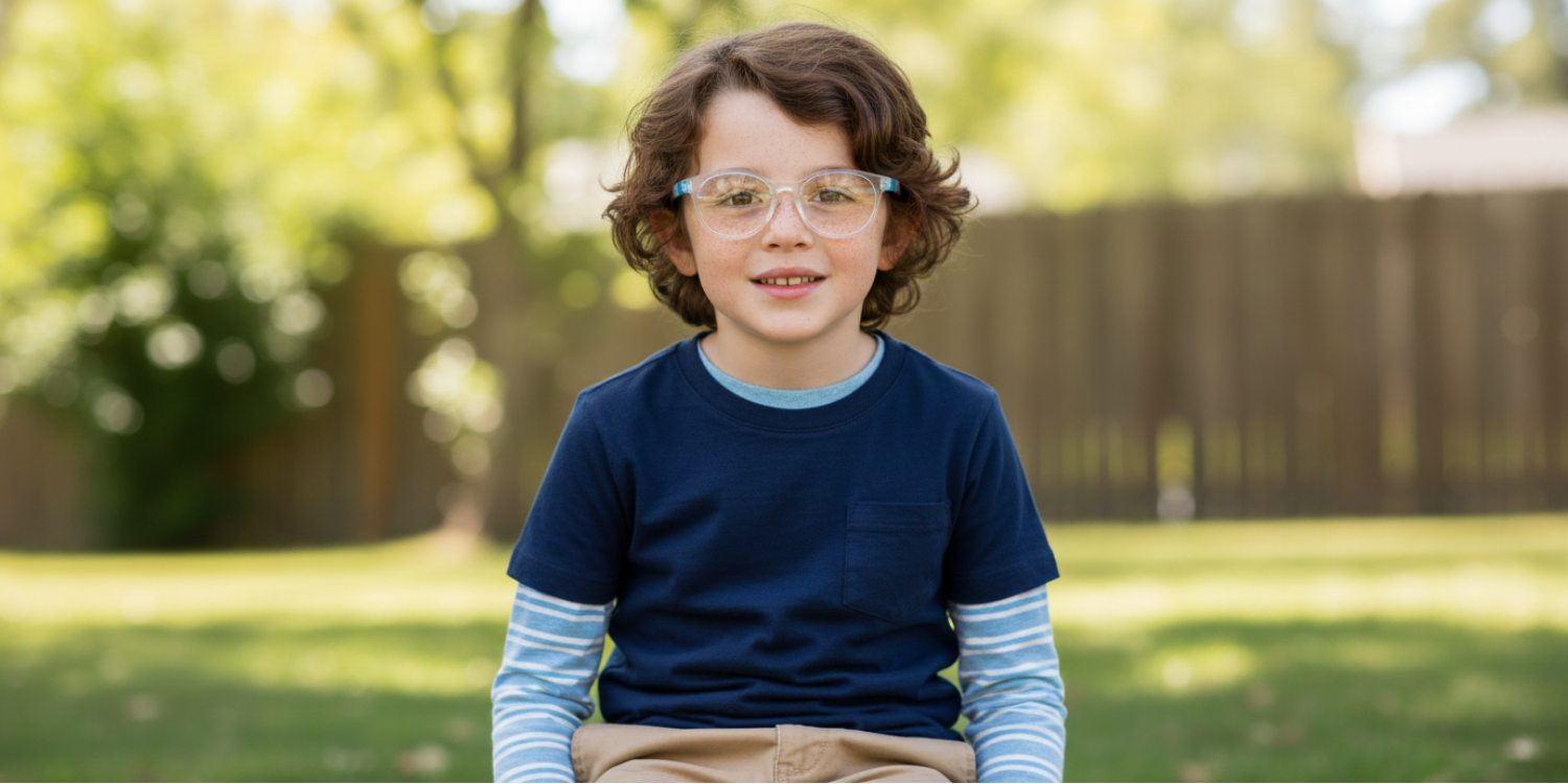 Full Rim Round Magneto Classic Kids Eyeglasses CS002