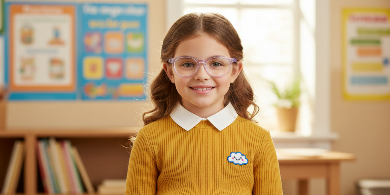 Full Rim Round Magneto Classic Kids Eyeglasses CS002