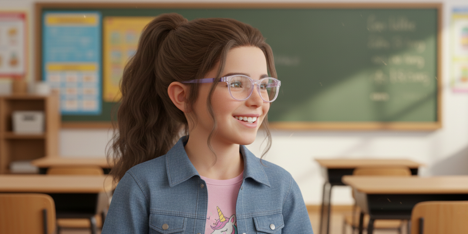 Full Rim Round Magneto Classic Kids Eyeglasses CS002