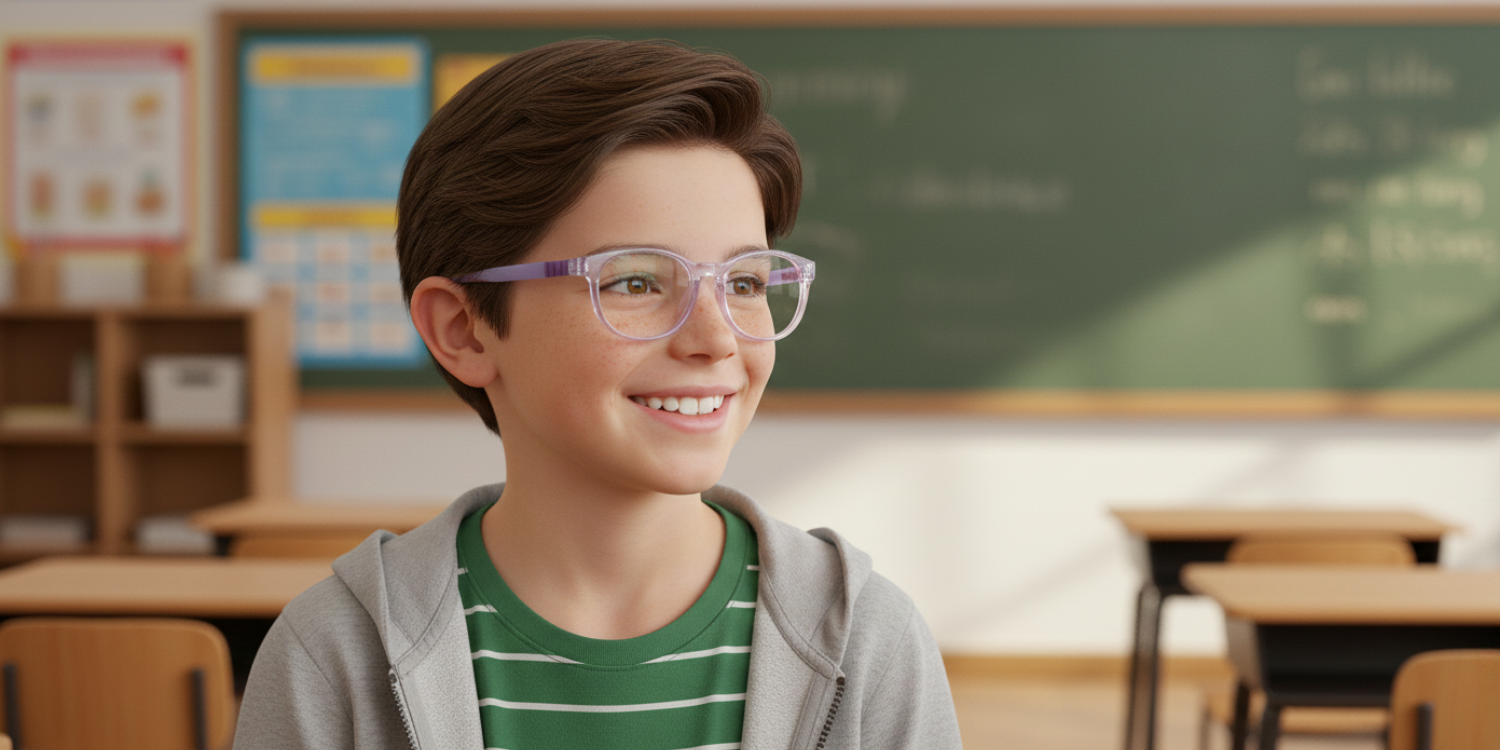 Full Rim Round Magneto Classic Kids Eyeglasses CS002