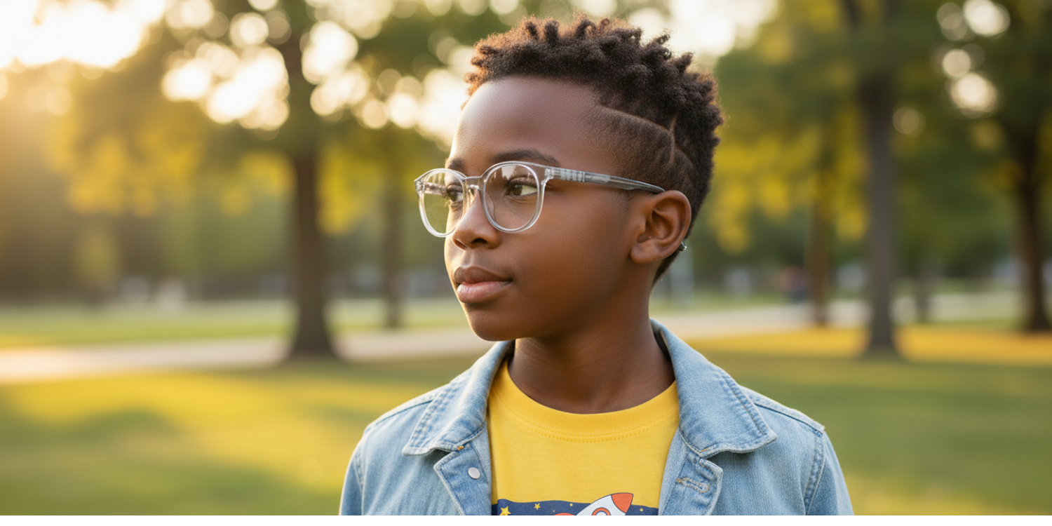 Full Rim Round Magneto Classic Kids Eyeglasses CS002