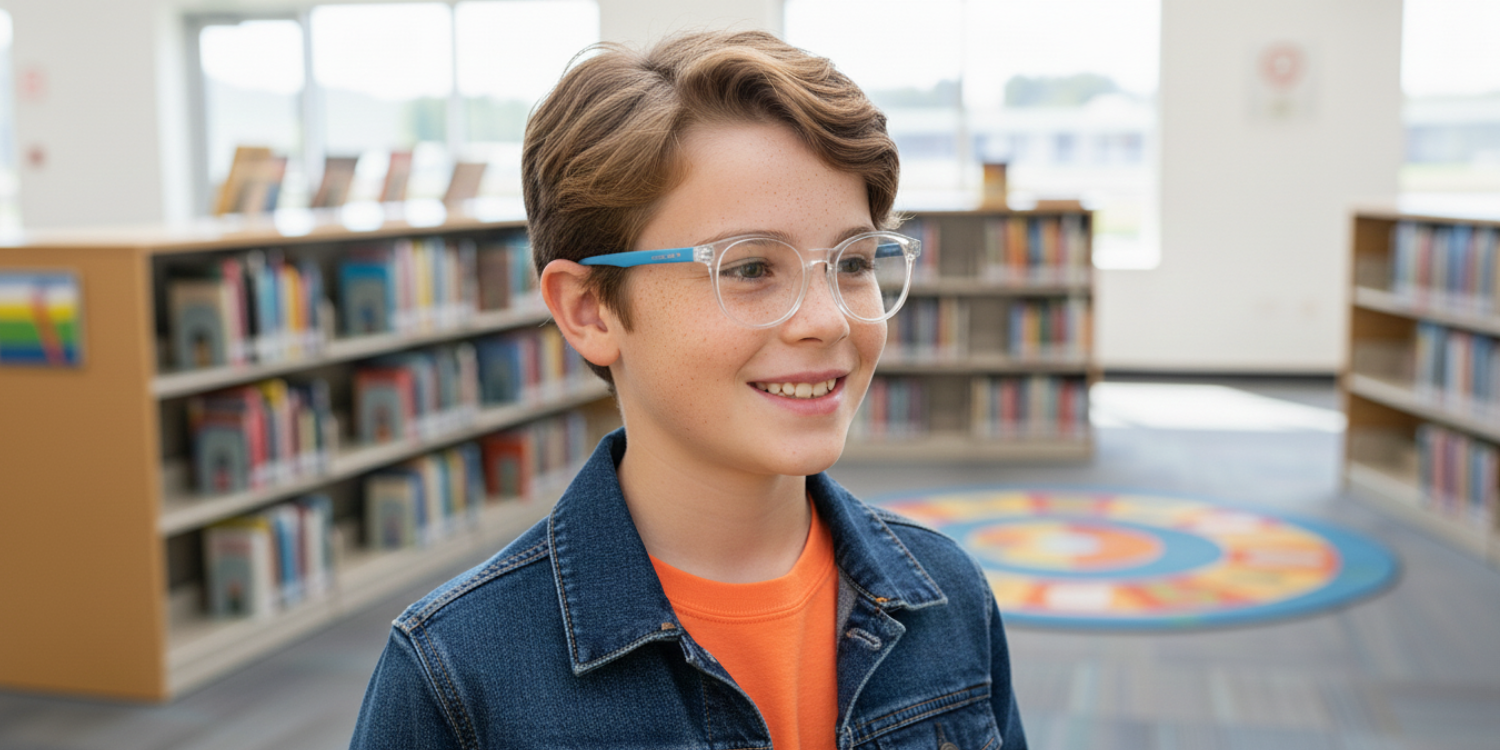 Full Rim Round Magneto Classic Kids Eyeglasses CS002