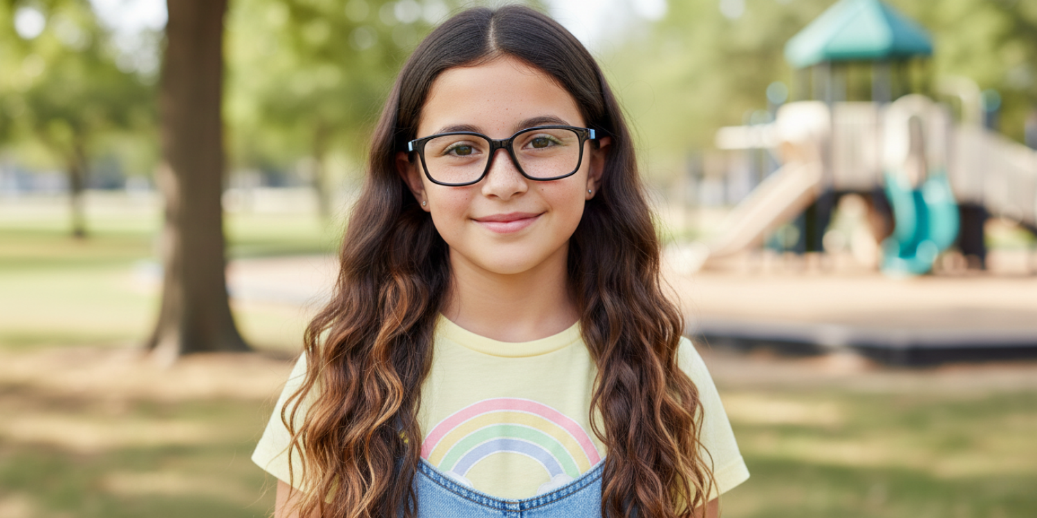 Full Rim Rectangle Magneto Classic Kids Eyeglasses CS007