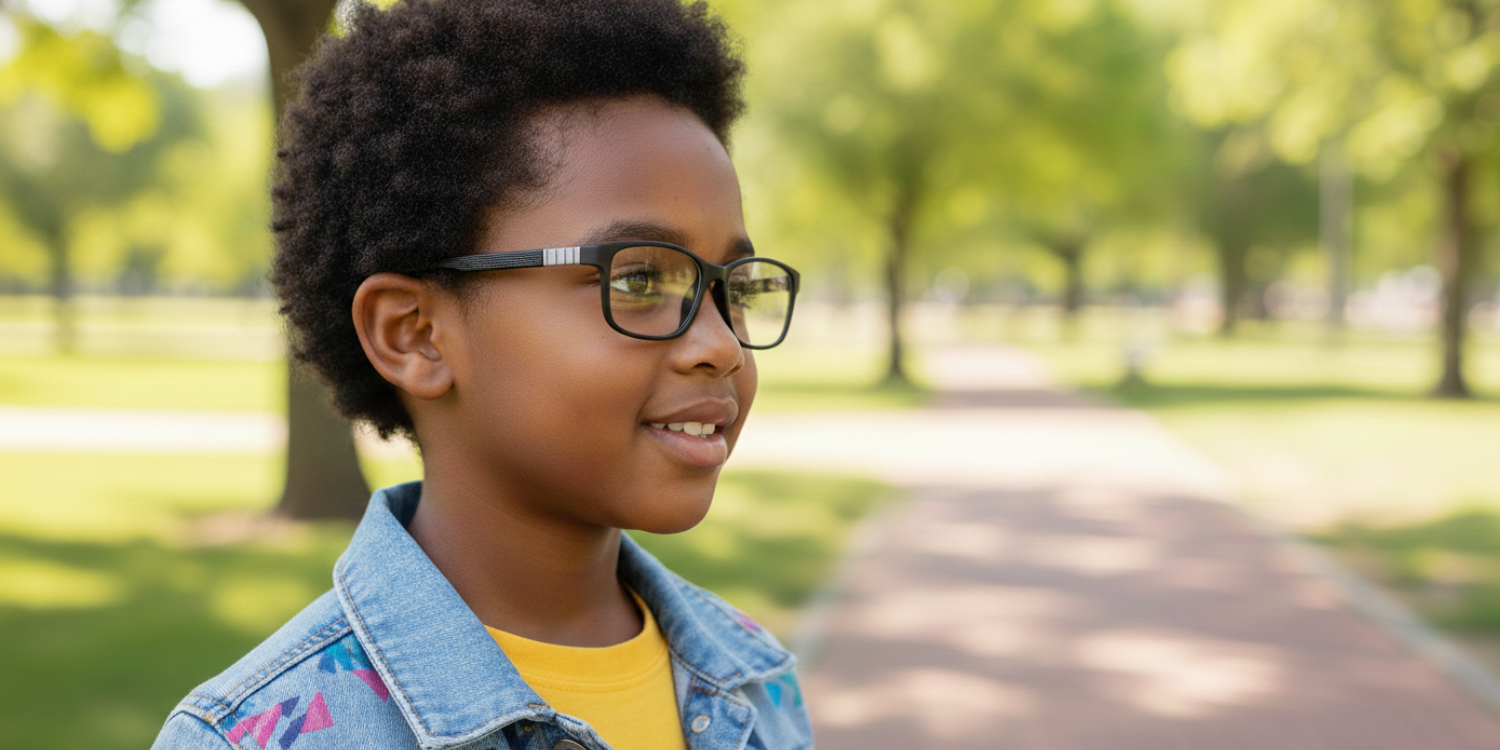 Full Rim Rectangle Magneto Classic Kids Eyeglasses CS007