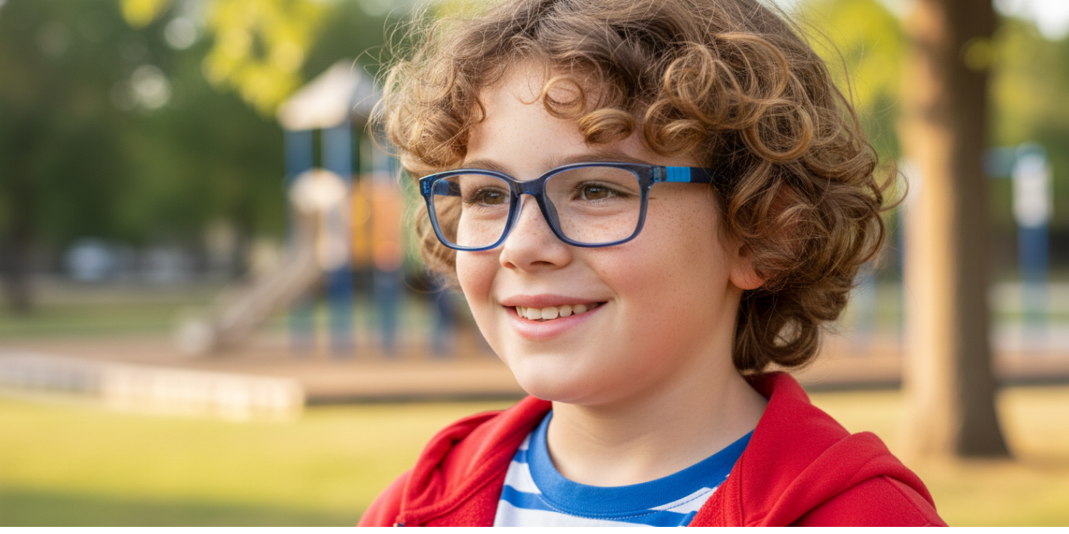 Full Rim Rectangle Magneto Classic Kids Eyeglasses CS007