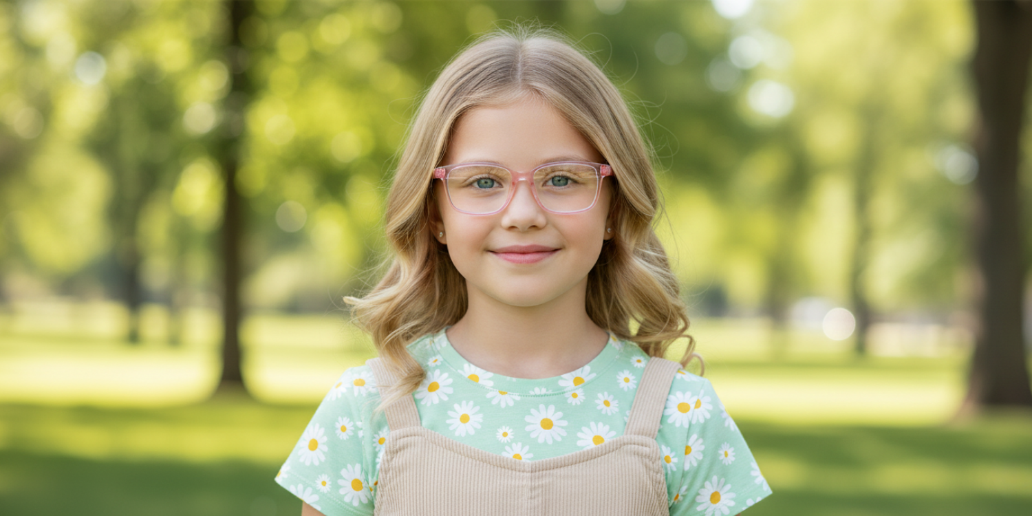Full Rim Rectangle Magneto Classic Kids Eyeglasses CS007