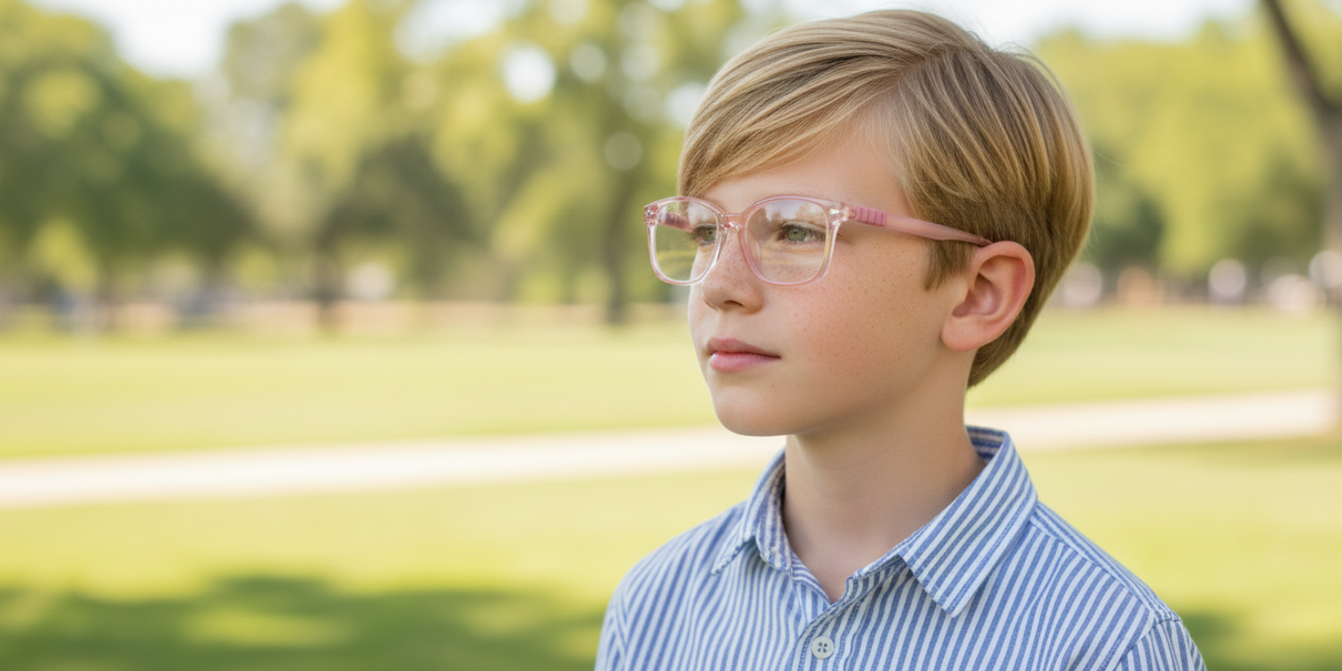 Full Rim Rectangle Magneto Classic Kids Eyeglasses CS007