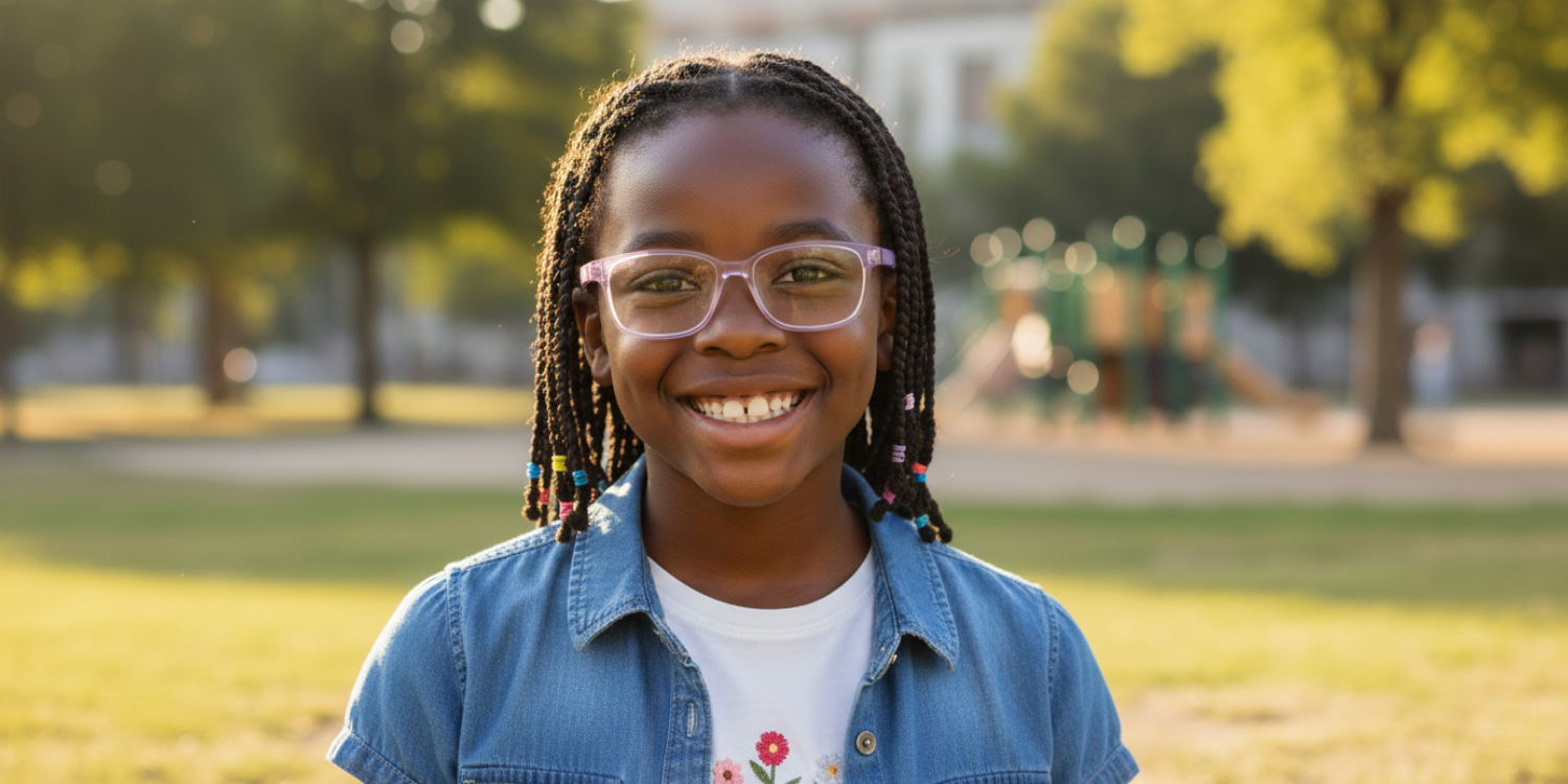 Full Rim Rectangle Magneto Classic Kids Eyeglasses CS007