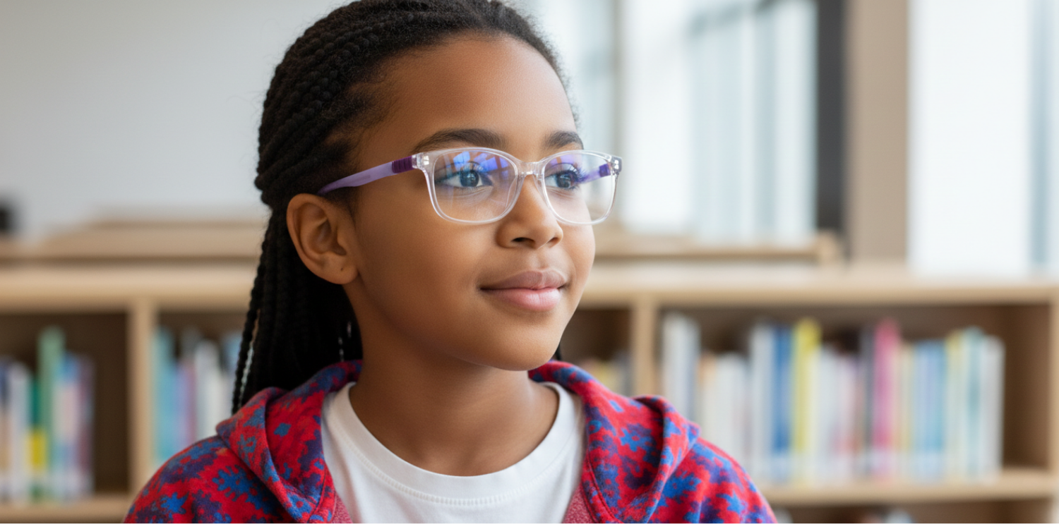 Full Rim Rectangle Magneto Classic Kids Eyeglasses CS007