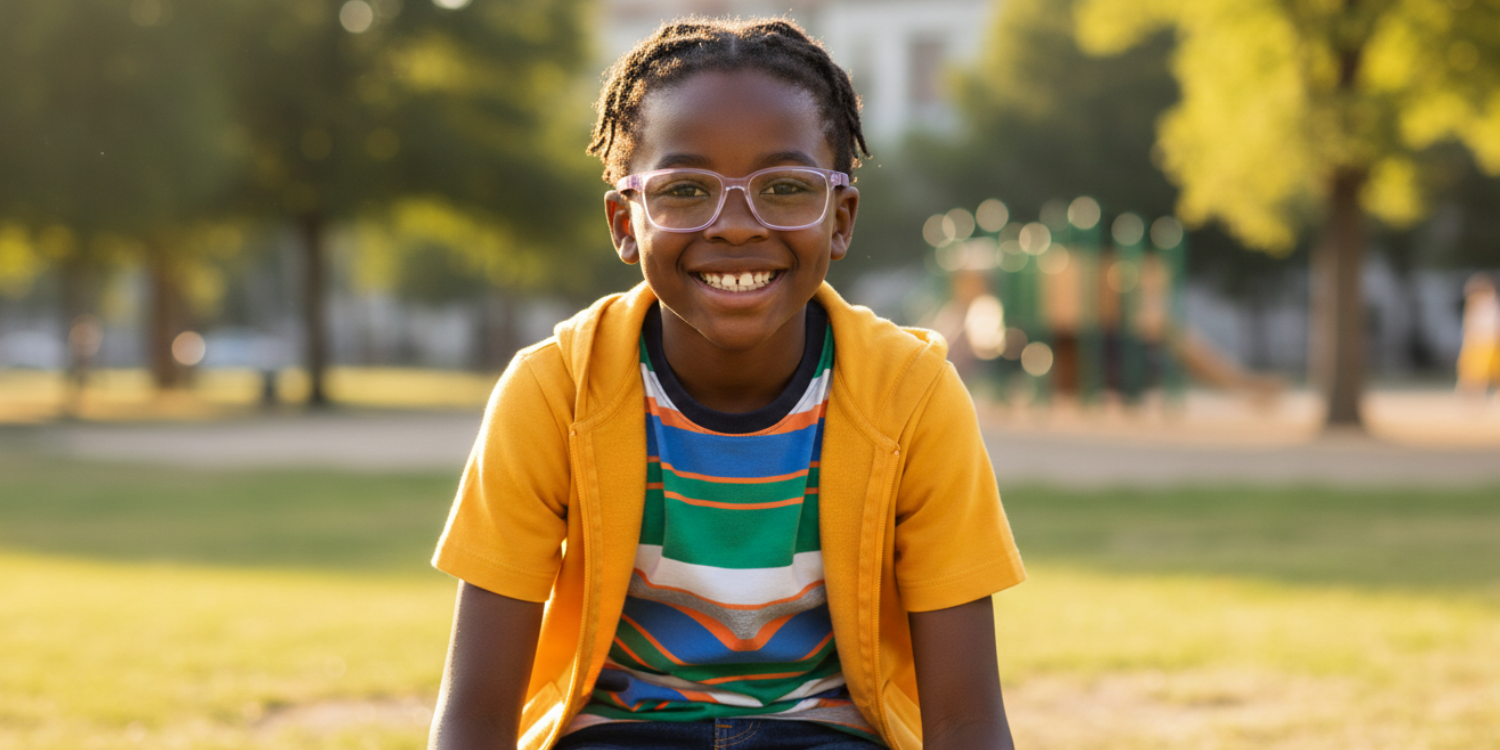 Full Rim Rectangle Magneto Classic Kids Eyeglasses CS007