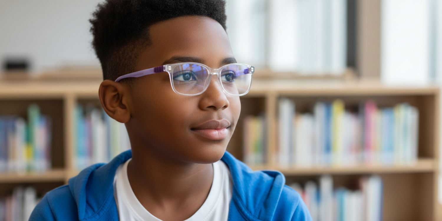 Full Rim Rectangle Magneto Classic Kids Eyeglasses CS007