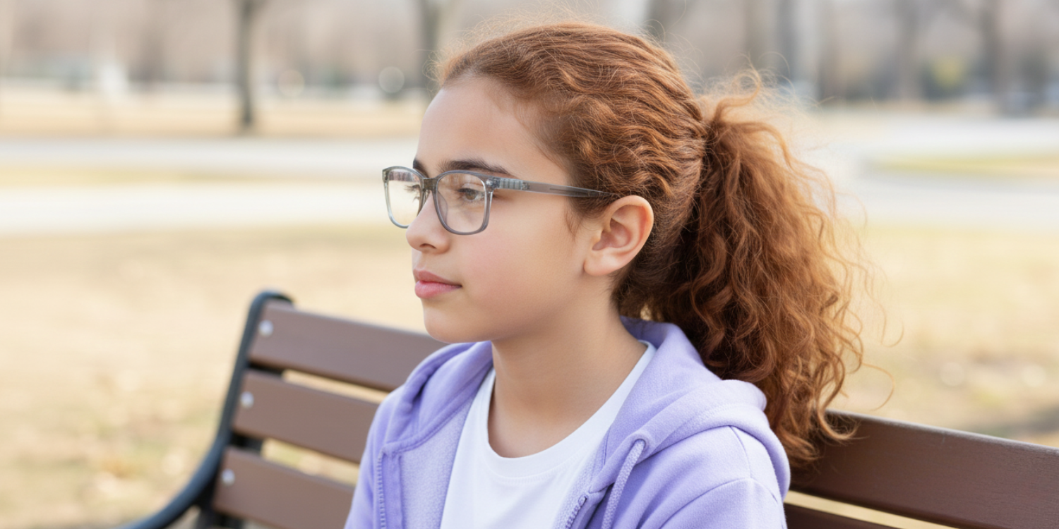 Full Rim Rectangle Magneto Classic Kids Eyeglasses CS007
