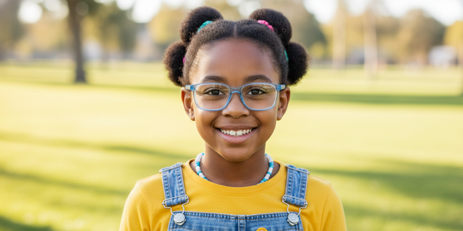 Full Rim Rectangle Magneto Classic Kids Eyeglasses CS007