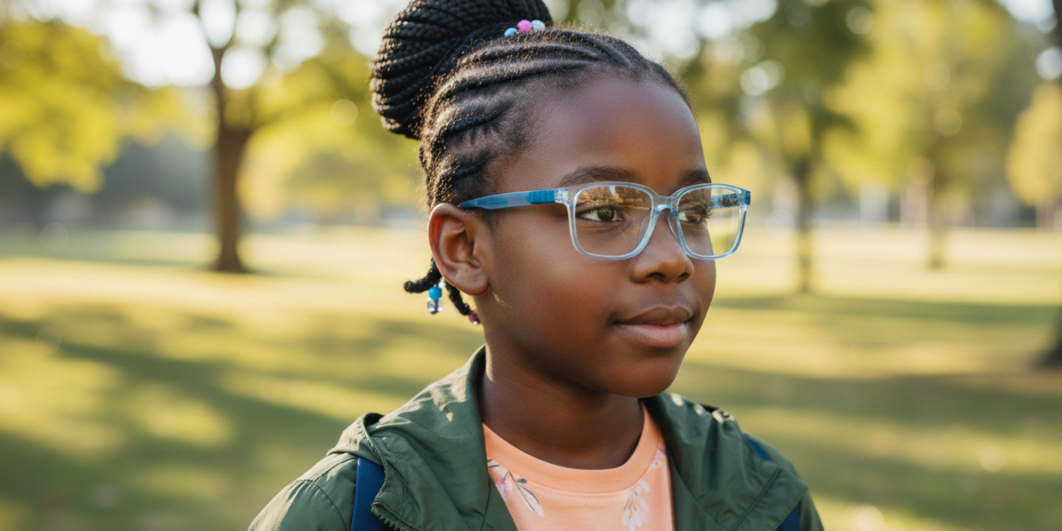 Full Rim Rectangle Magneto Classic Kids Eyeglasses CS007