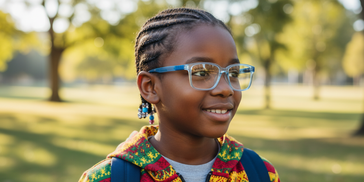 Full Rim Rectangle Magneto Classic Kids Eyeglasses CS007