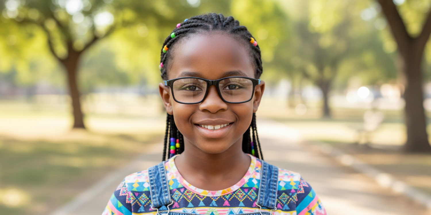 Full Rim Rectangle Magneto Classic Kids Eyeglasses CS008