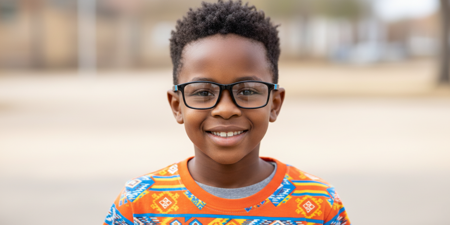 Full Rim Rectangle Magneto Classic Kids Eyeglasses CS008