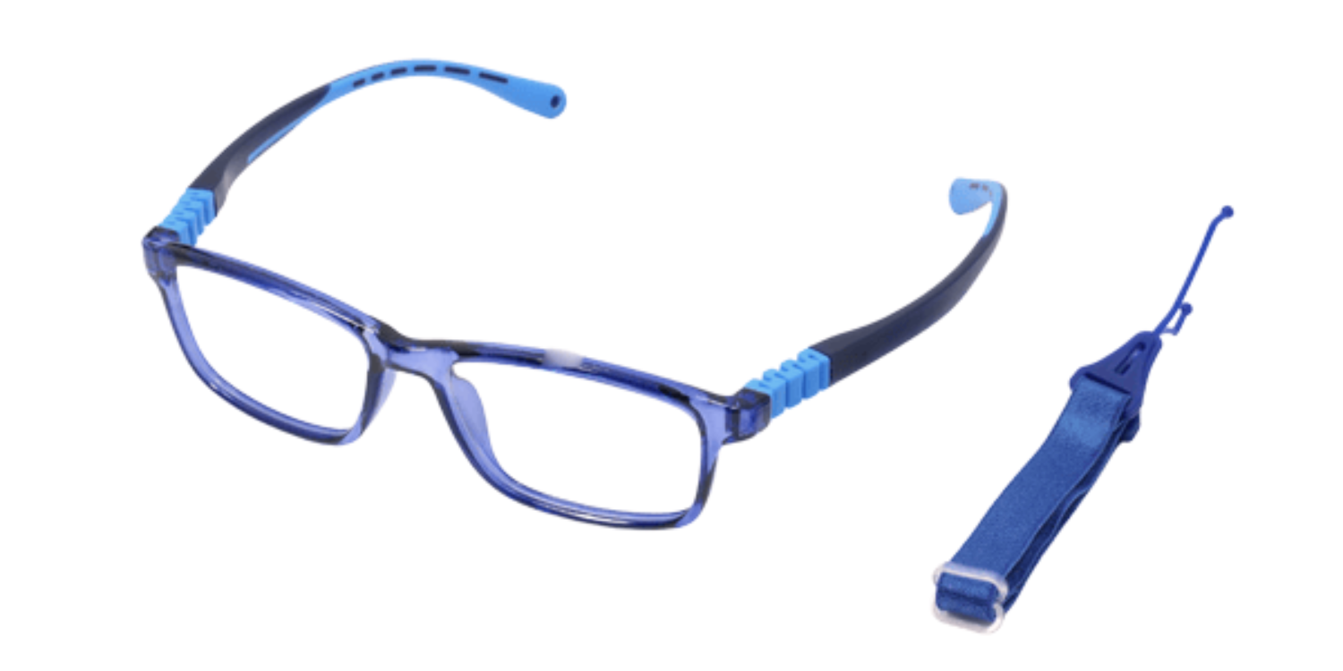 Full Rim Rectangle Magneto Classic Kids Eyeglasses CS008