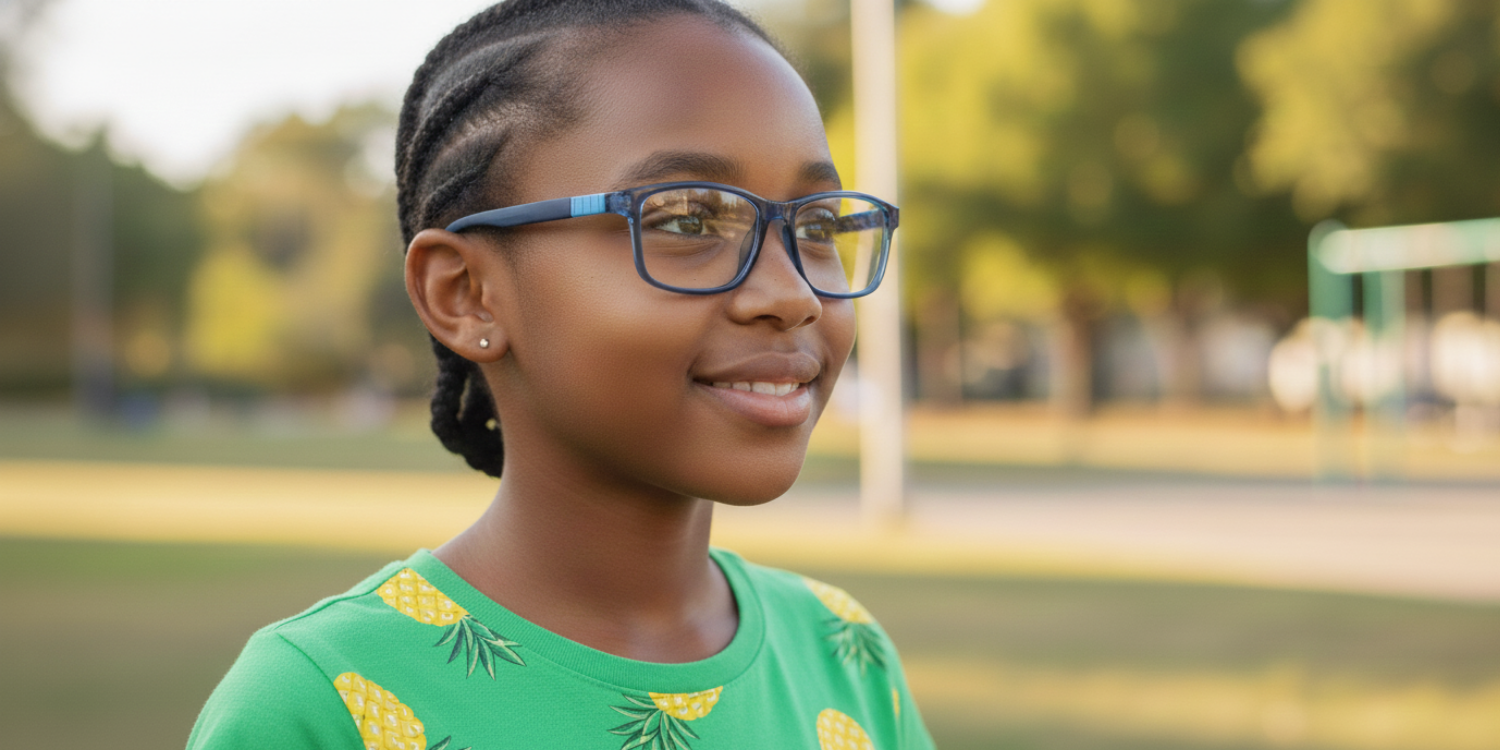 Full Rim Rectangle Magneto Classic Kids Eyeglasses CS008