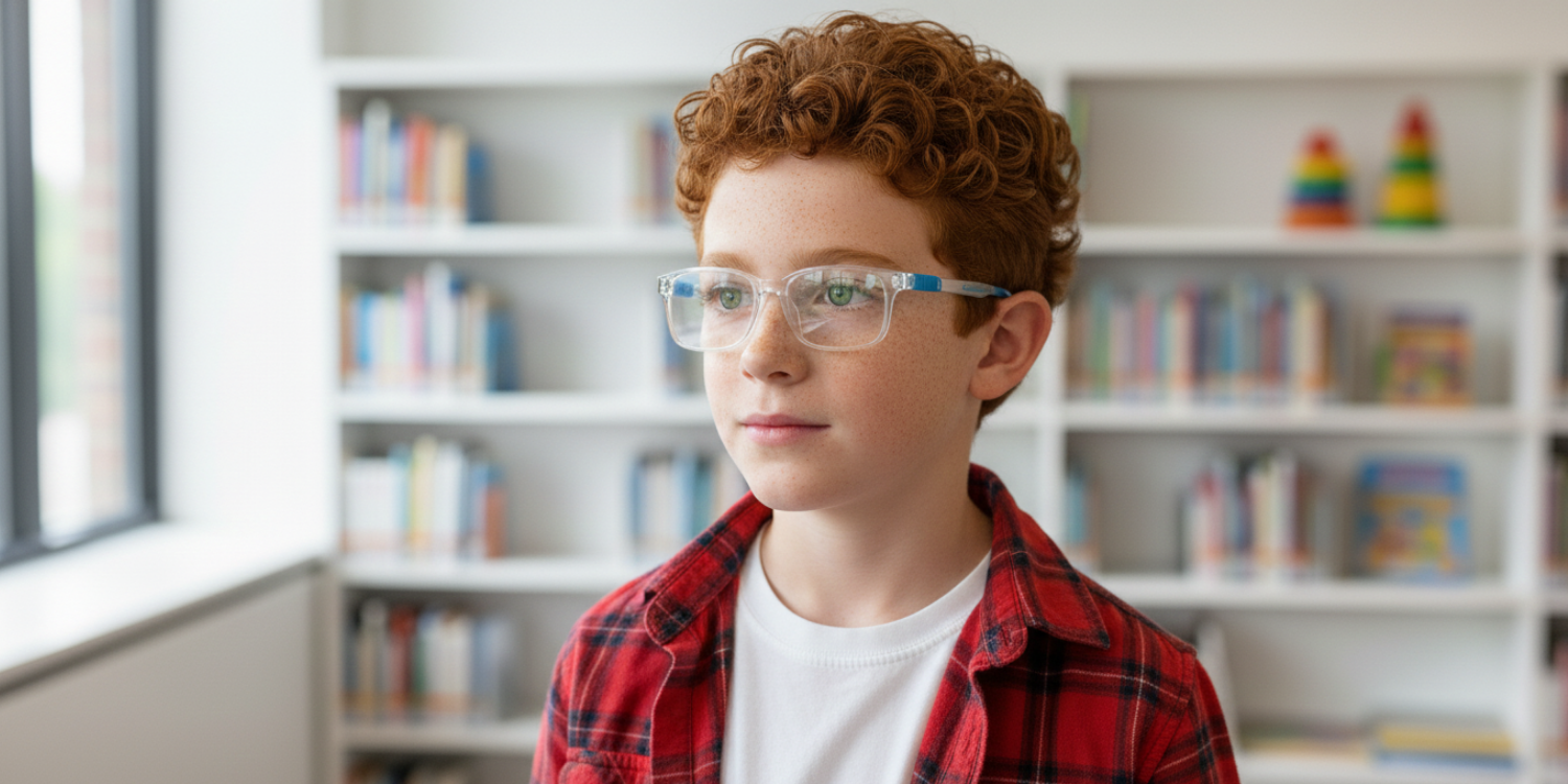 Full Rim Rectangle Magneto Classic Kids Eyeglasses CS008
