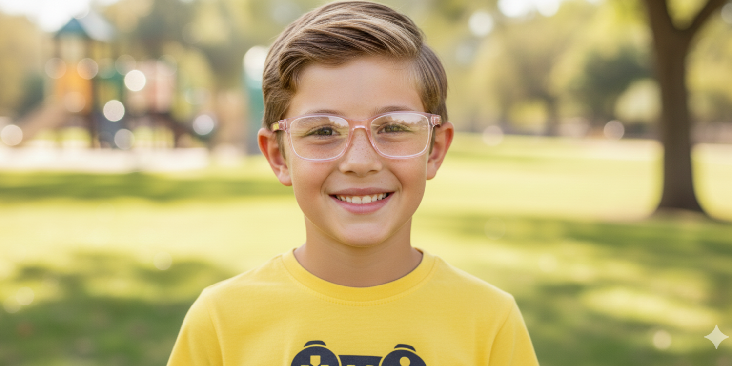 Full Rim Rectangle Magneto Classic Kids Eyeglasses CS008