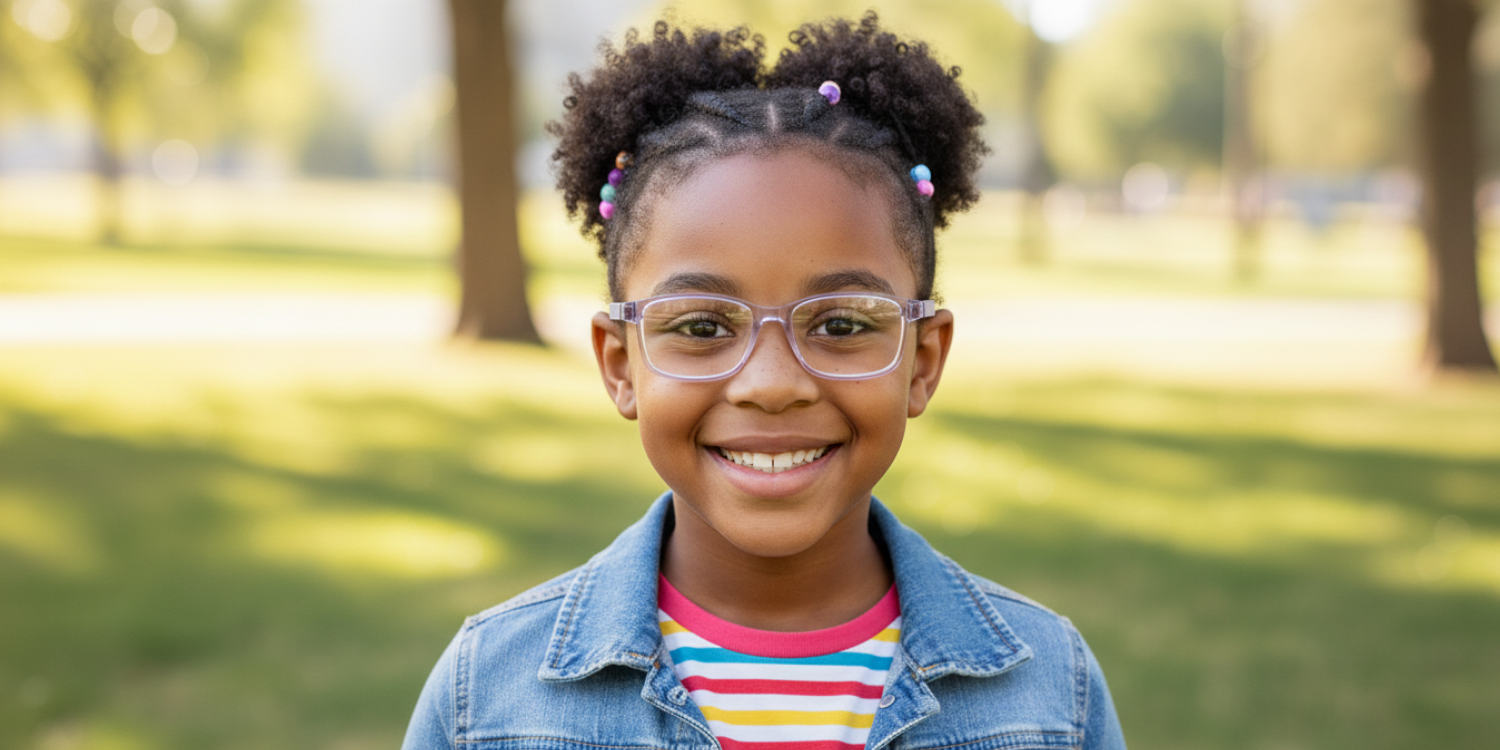 Full Rim Rectangle Magneto Classic Kids Eyeglasses CS008