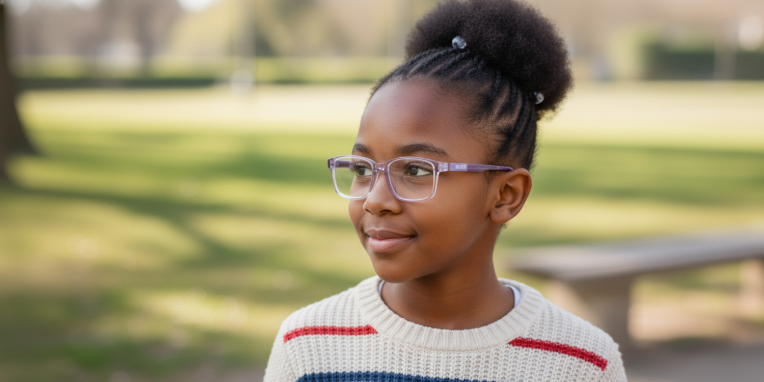 Full Rim Rectangle Magneto Classic Kids Eyeglasses CS008