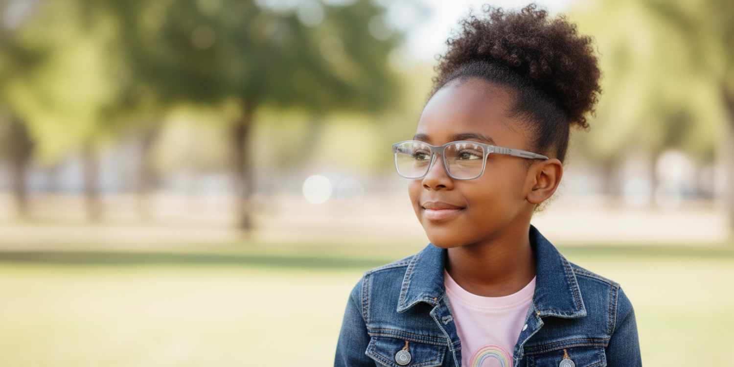 Full Rim Rectangle Magneto Classic Kids Eyeglasses CS008