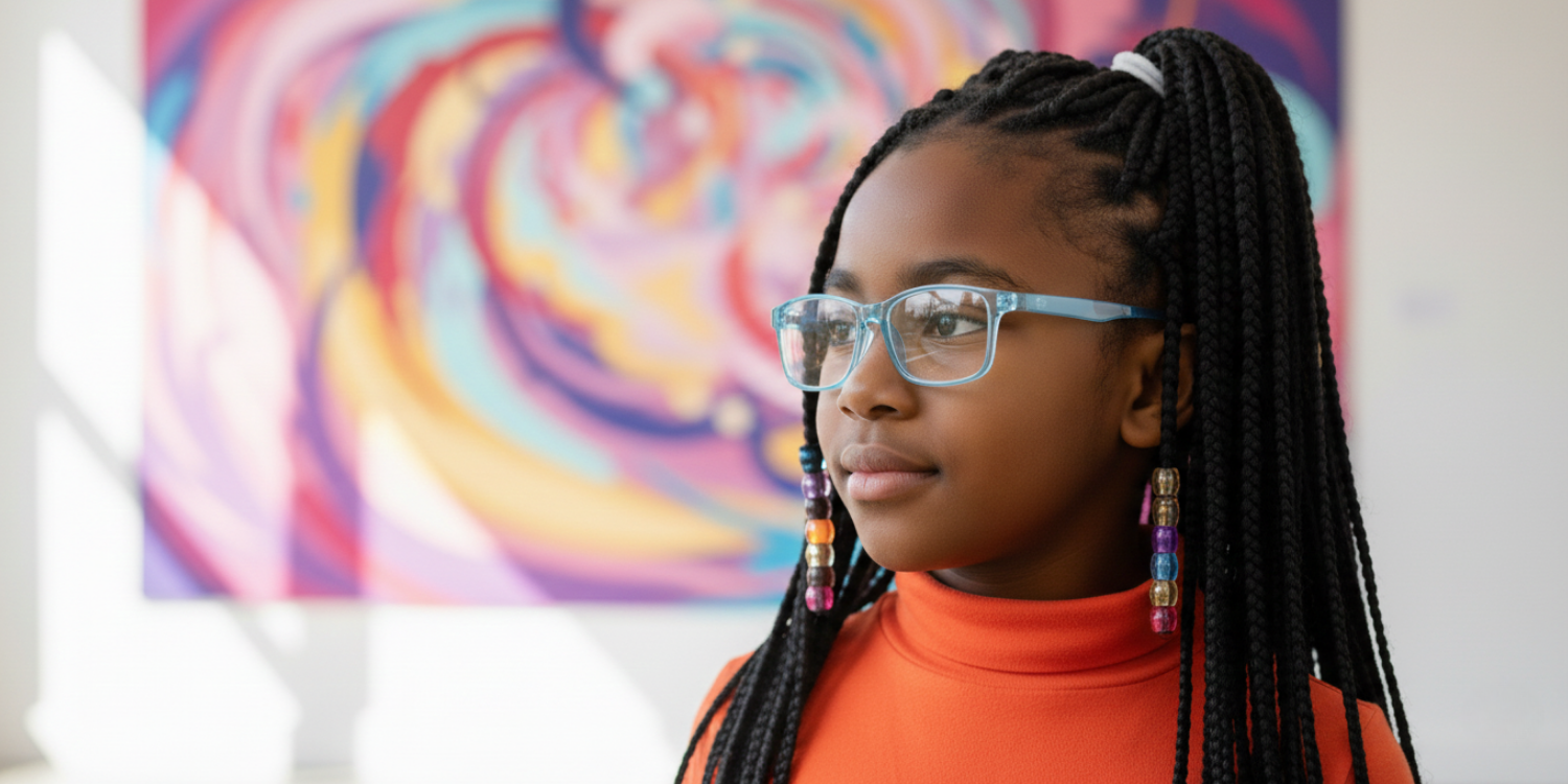 Full Rim Rectangle Magneto Classic Kids Eyeglasses CS008