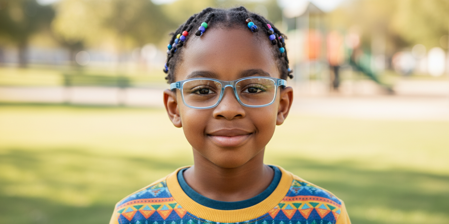 Full Rim Rectangle Magneto Classic Kids Eyeglasses CS008
