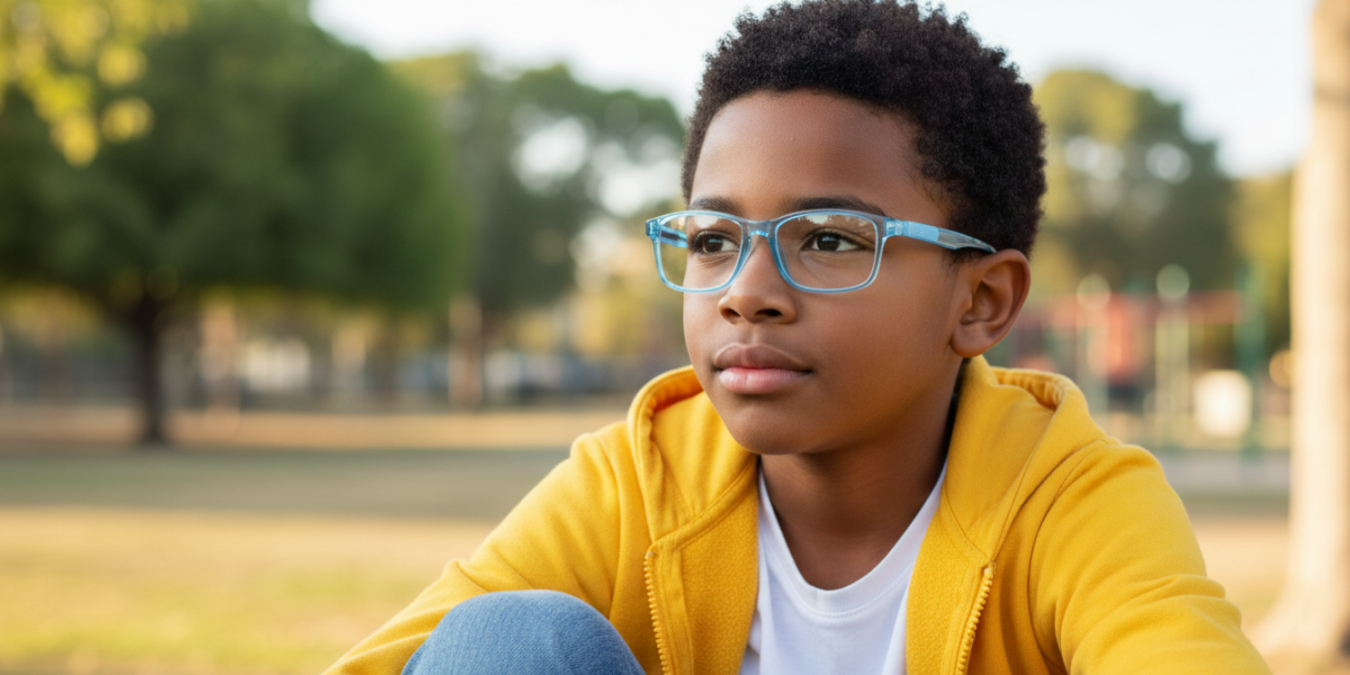 Full Rim Rectangle Magneto Classic Kids Eyeglasses CS008