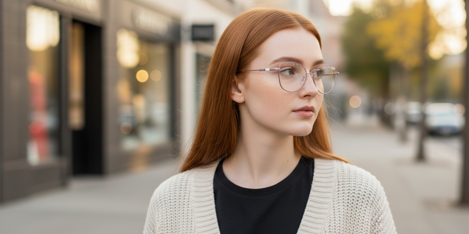 Full Rim Cat Eye Classic Eyeglasses D2210