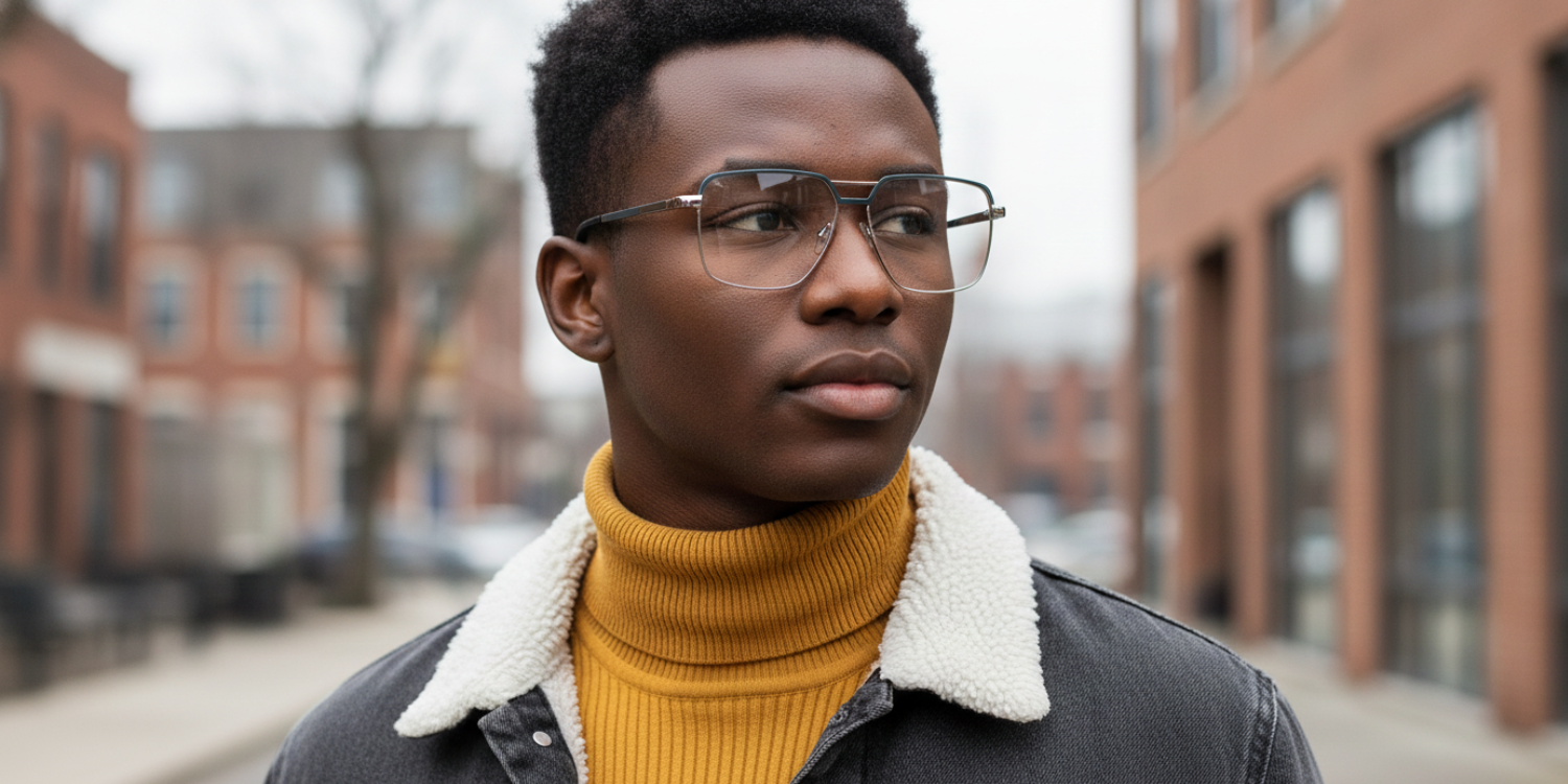 Full Rim Double Bridge Rectangle Classic Eyeglasses FY621