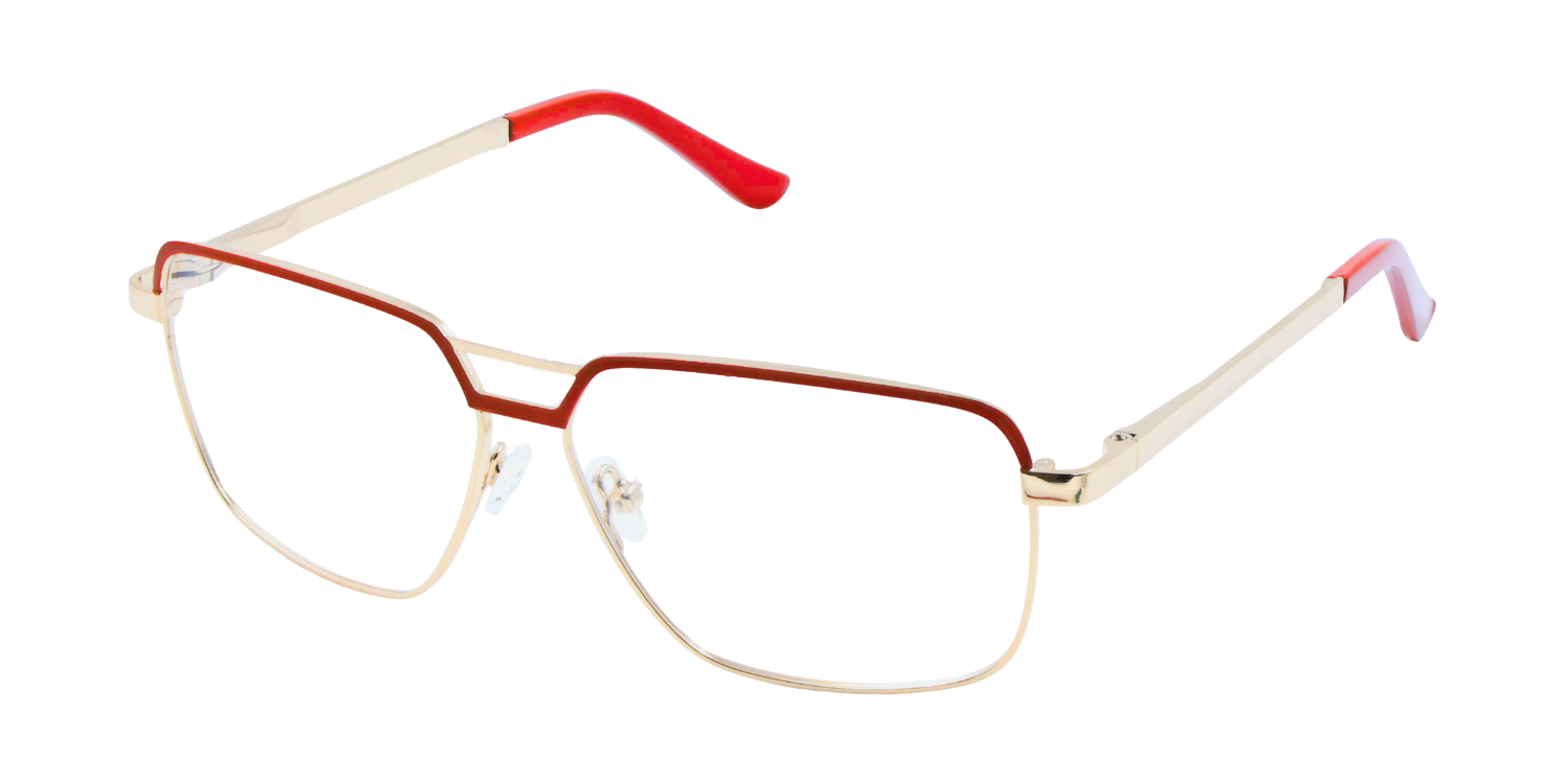 Full Rim Double Bridge Rectangle Classic Eyeglasses FY621