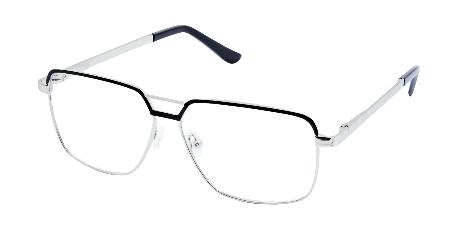 Full Rim Double Bridge Rectangle Classic Eyeglasses FY621