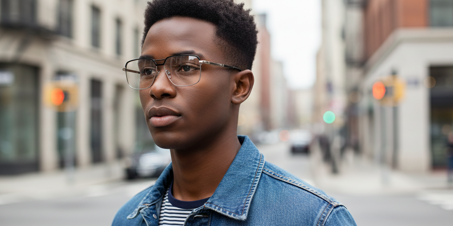 Full Rim Double Bridge Rectangle Classic Eyeglasses FY621