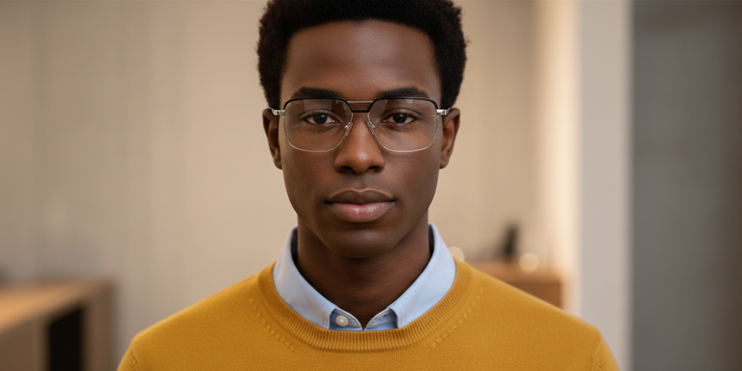 Full Rim Double Bridge Rectangle Classic Eyeglasses FY621