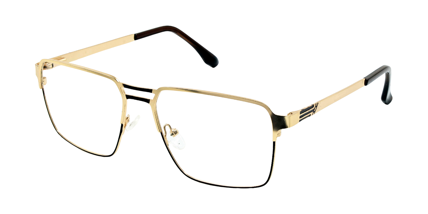 Full Rim Double Bridge Rectangle Classic Eyeglasses GU8608