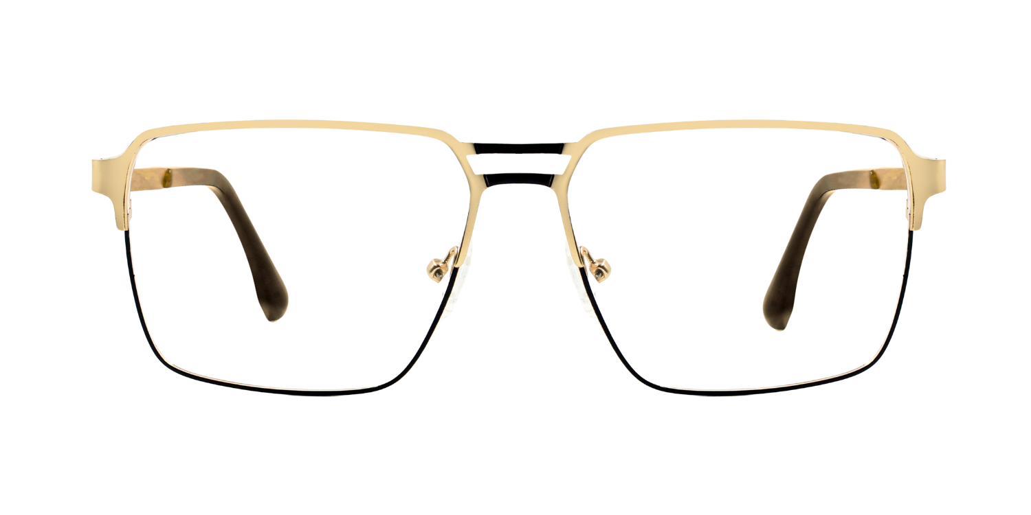 Full Rim Double Bridge Rectangle Classic Eyeglasses GU8608