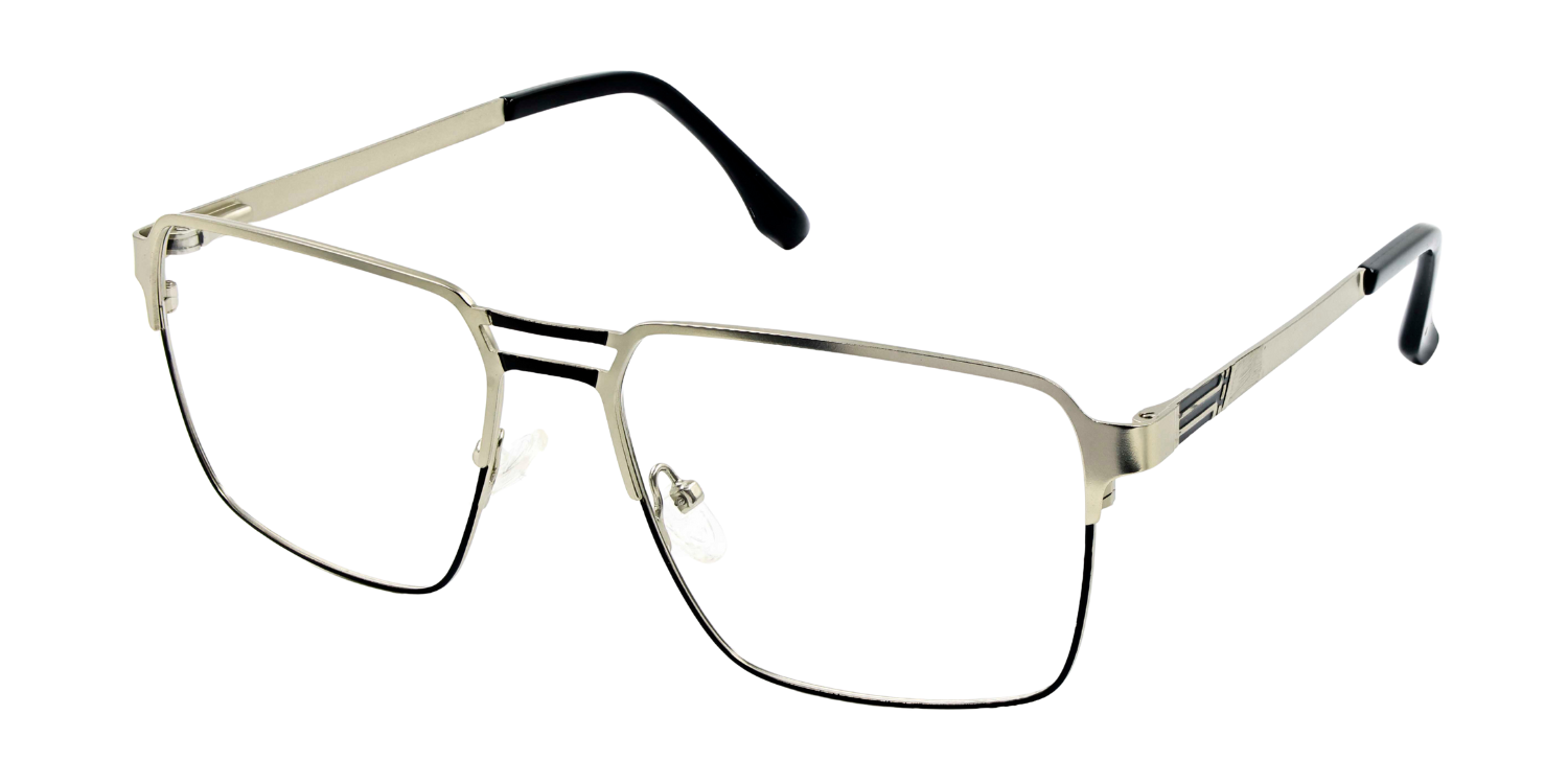 Full Rim Double Bridge Rectangle Classic Eyeglasses GU8608