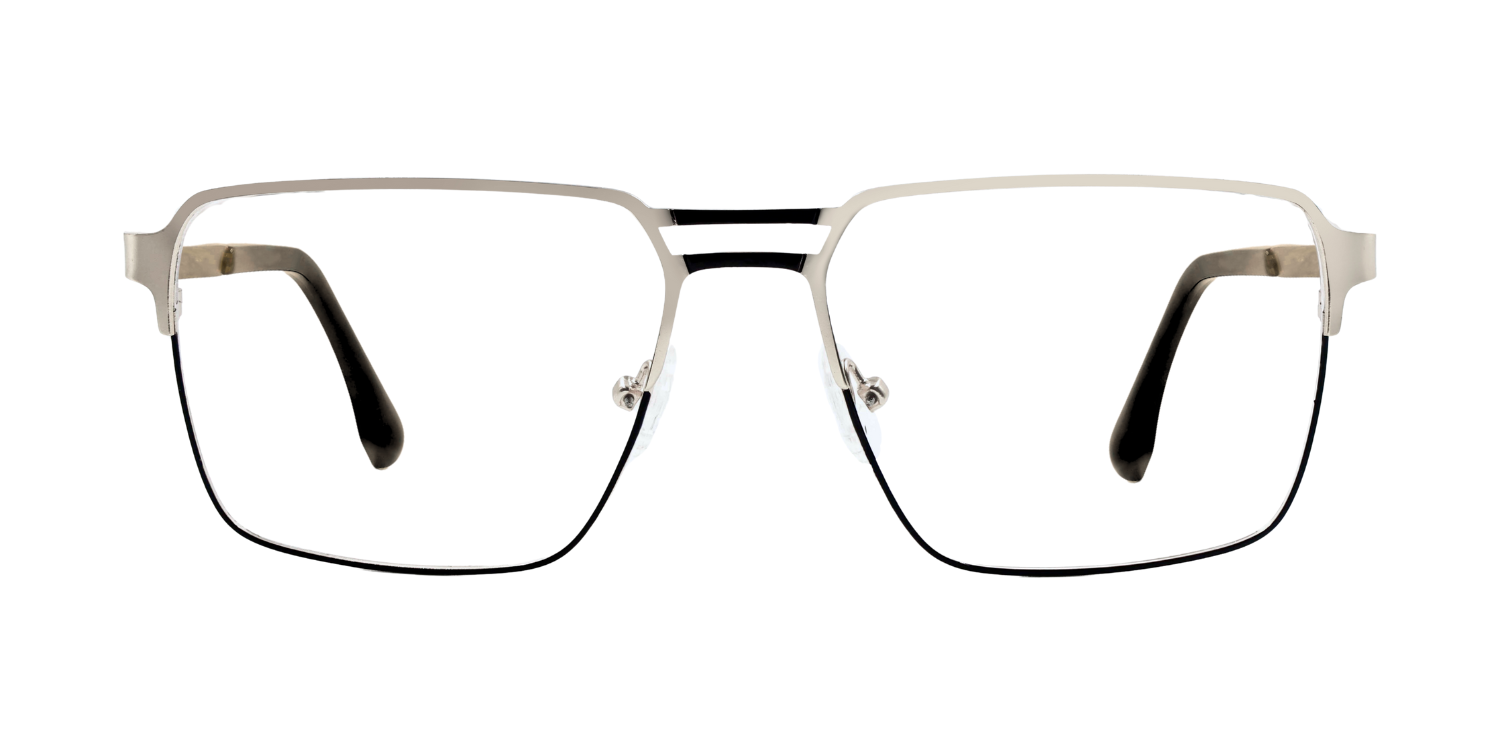 Full Rim Double Bridge Rectangle Classic Eyeglasses GU8608