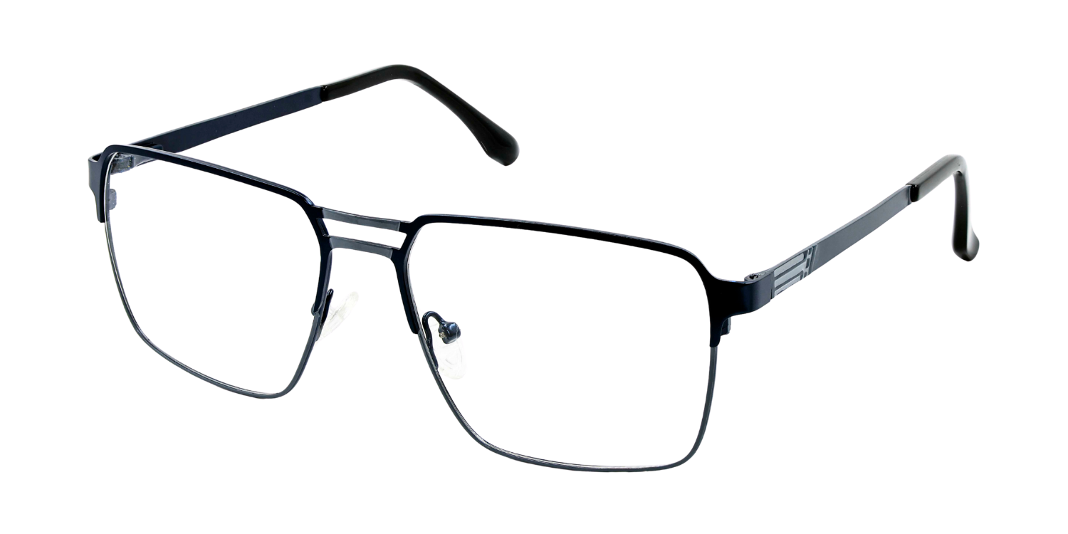 Full Rim Double Bridge Rectangle Classic Eyeglasses GU8608