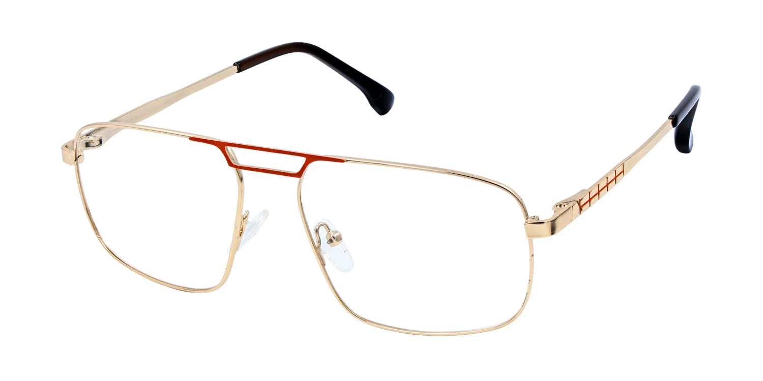 Full Rim Double Bridge Rectangle Classic Eyeglasses GU8615