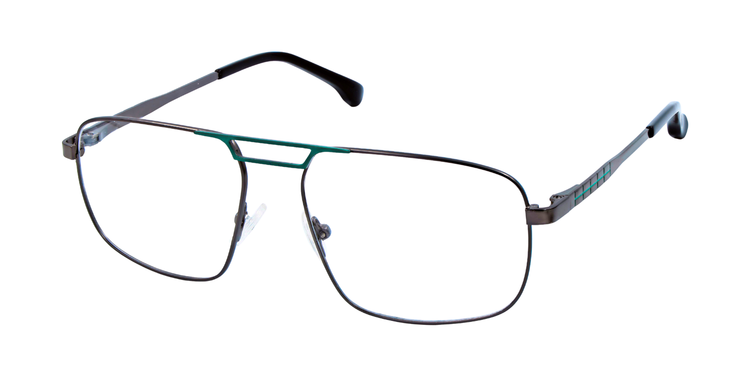 Full Rim Double Bridge Rectangle Classic Eyeglasses GU8615