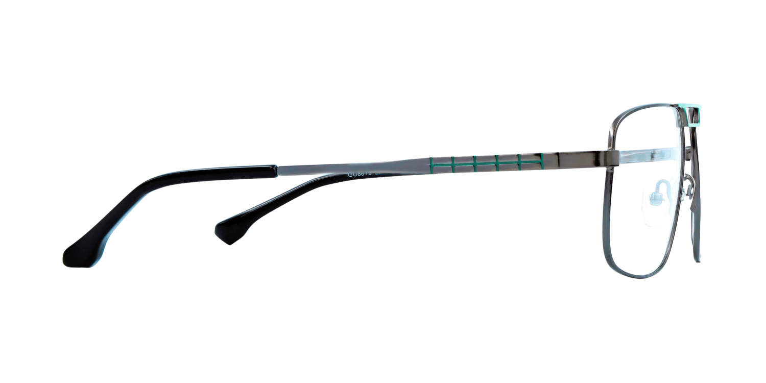 Full Rim Double Bridge Rectangle Classic Eyeglasses GU8615