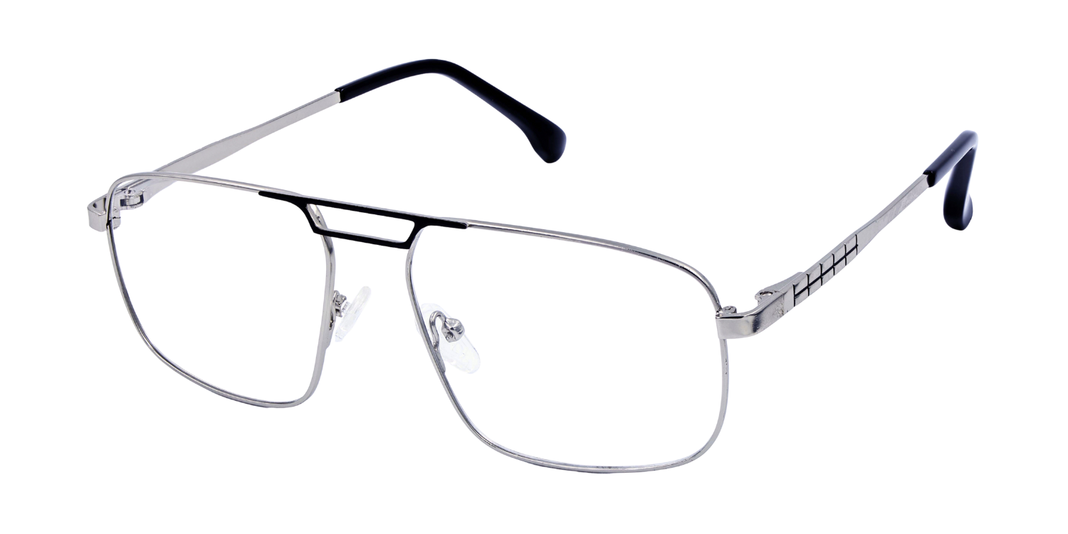 Full Rim Double Bridge Rectangle Classic Eyeglasses GU8615